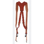 Quickstrap Doble Piel Cafe Y Negro